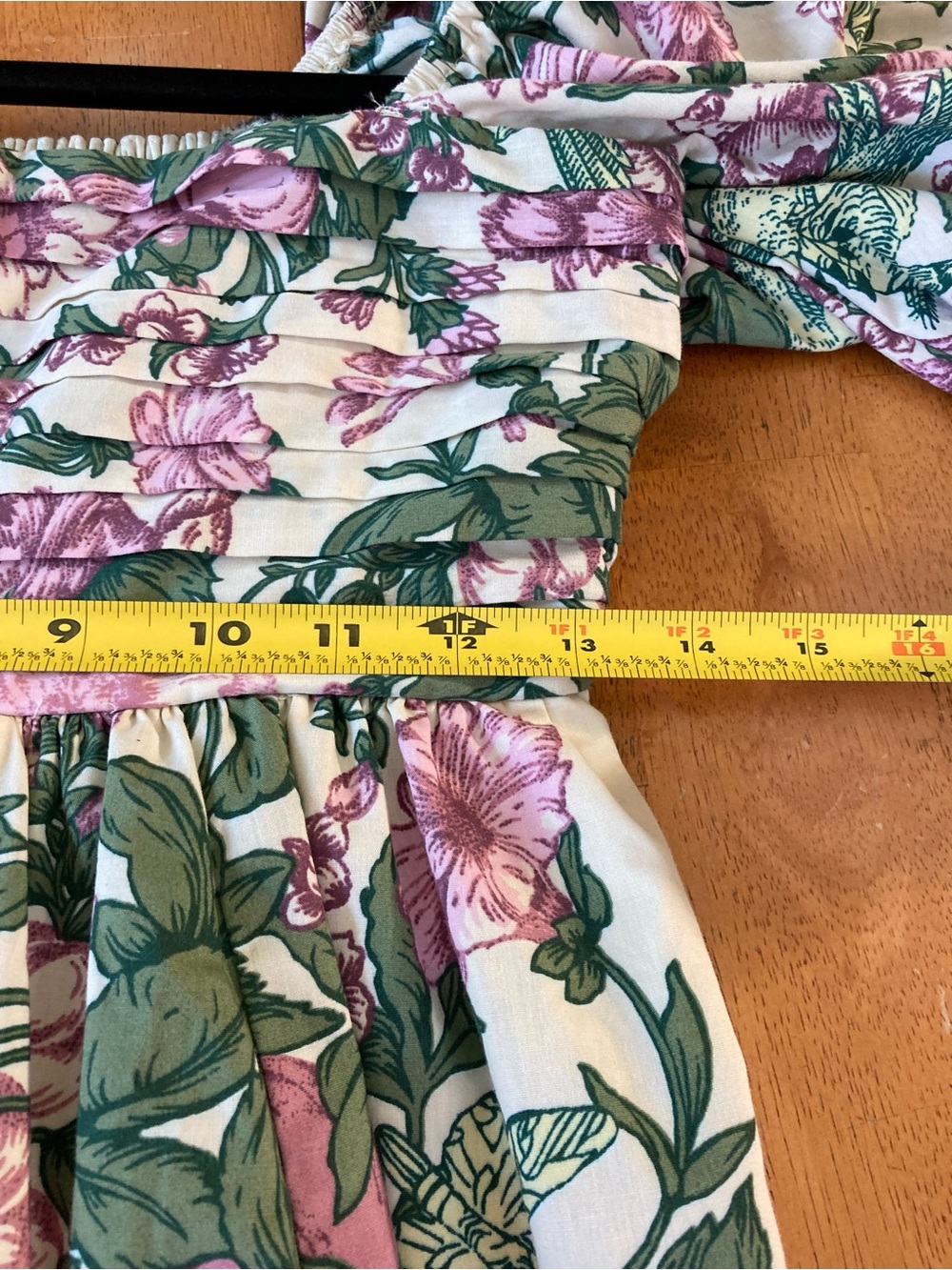 Abercrombie & Fitch Emerson mini dress puff sleeves in purple floral print - S - Picture 10 of 15